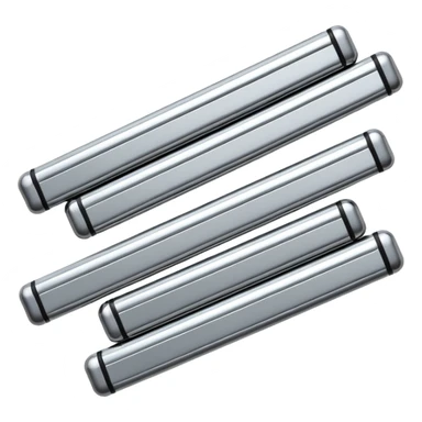 Horizontal multiple little bars merging into a bigger sticker