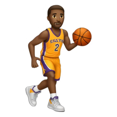 Basketball player shooting sticker