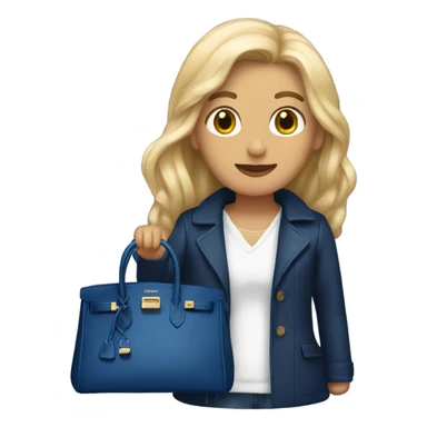 Just a dark blue birkin sticker