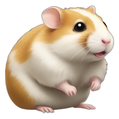 Hamster sur tortue sticker