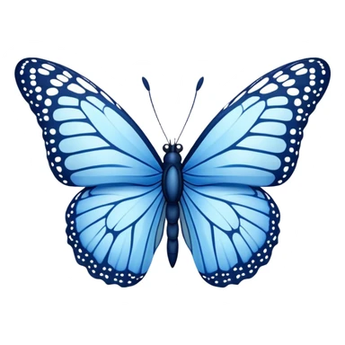 Blue monarch butterfly sticker