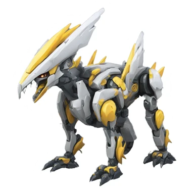 Spiky Medabot-Raptor-Dragon-Mecha sticker
