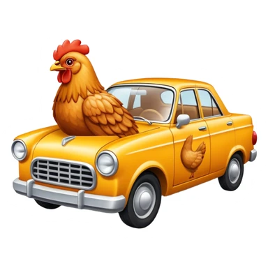 Fried chicken car sticker
