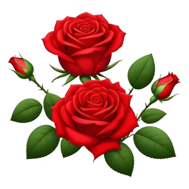 Red roses  sticker