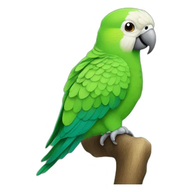 Quaker parrot sticker