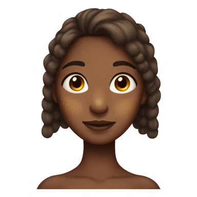 a girl with hyperpigmentation  sticker