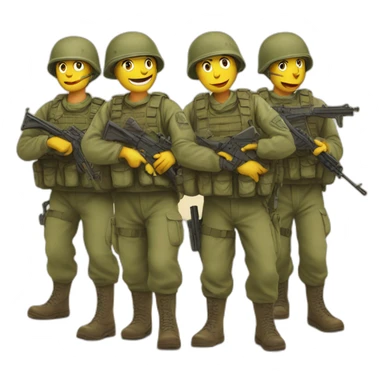 a postcard with israeli soldiers on war sticker