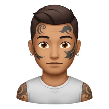 a tatooed man sticker