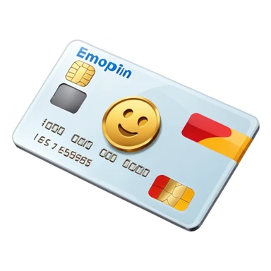 Credit card with chip sticker