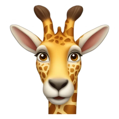 Lapin girafe sticker