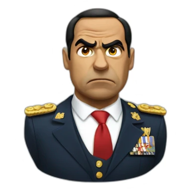 Sisi president angry sticker