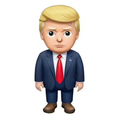 Donald Trump in a ditch  sticker