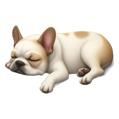 French bulldog sleeping  sticker