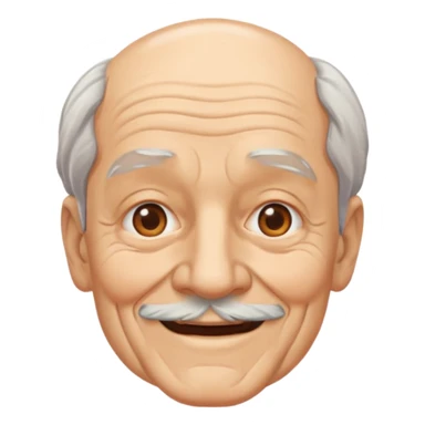 old man with beauty face pack   sticker