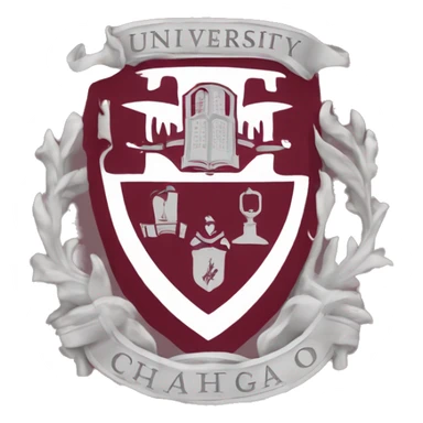 university of chicago logo. Include the phenoix. Should look like crest. sticker