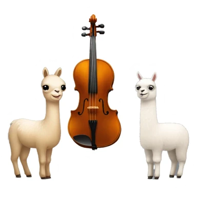 Violonchelo+llamas sticker