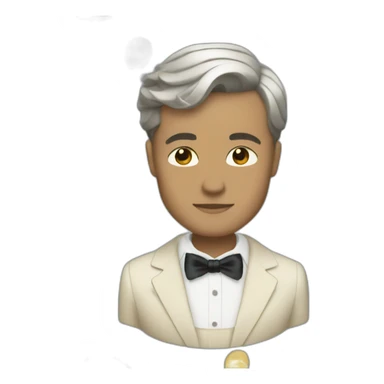 Jay Gatsby with champagne  sticker
