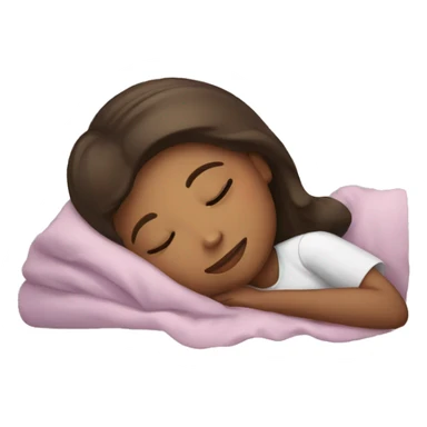 Cute girl sleeping  sticker