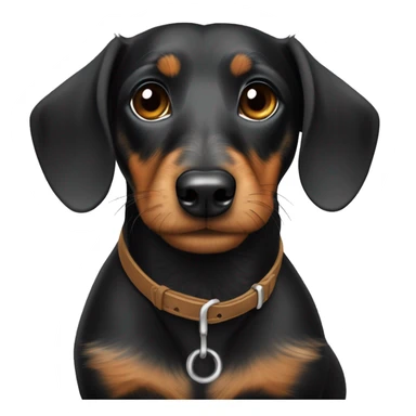 Drenched Black and tan wirehair dachshund  sticker