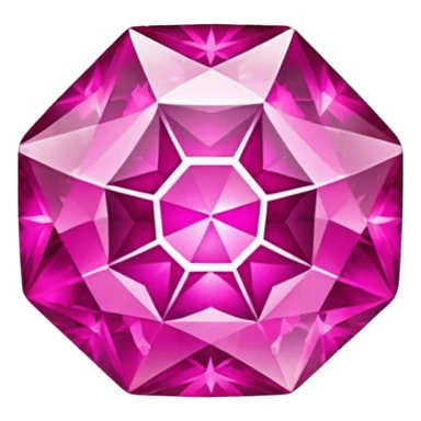 pink with gold tones gemstone sticker