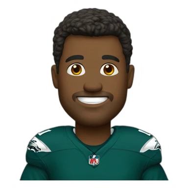 confident eagles fan sticker