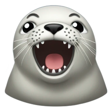 angry seal sticker