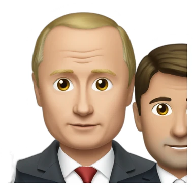 putin-and-zelensky sticker