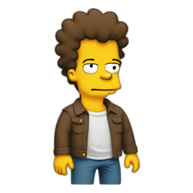 Brown shirt Bart simpson sticker