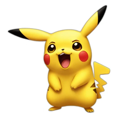 shocked pikachu sticker