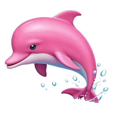 Pink dolphin sticker