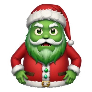 monster santa sticker