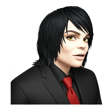 formal portrait of a boy sticker