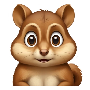 Confused chipmunk  sticker