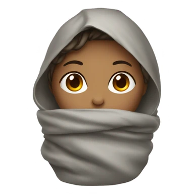 Girl wrapped up in a blanked sticker