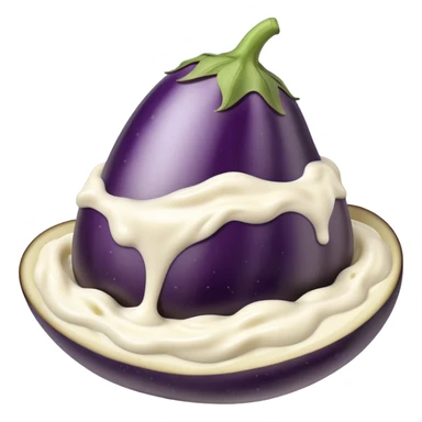 Whole Eggplant with Alfredo sauce  sticker
