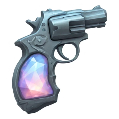 opal crystal handgun  sticker
