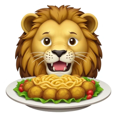 A lion eating Mrbeast not graphic sticker