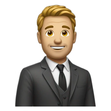 Un homme qui rigole sticker