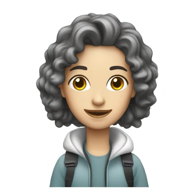 white customer using a vacuu sticker