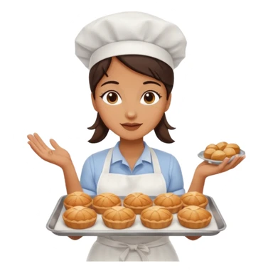 Street Baker woman  sticker