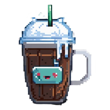 a cup of  ice americano sticker