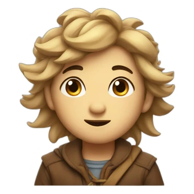 cute wind character sticker