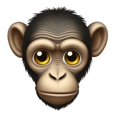 Ukrainian-Monkey. crested head, long whiskers  sticker