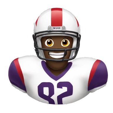 Smiling football sticker