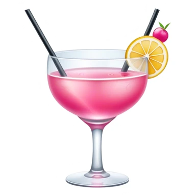 pink cocktail summer sticker