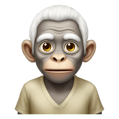 monkey money albino sticker