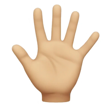 emoji face with outstretched hand reaching toward the screen sticker