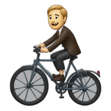 David marcovich gotsman makeup riding a bicycle sticker