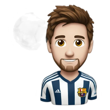 Messi sur une chèvre  sticker