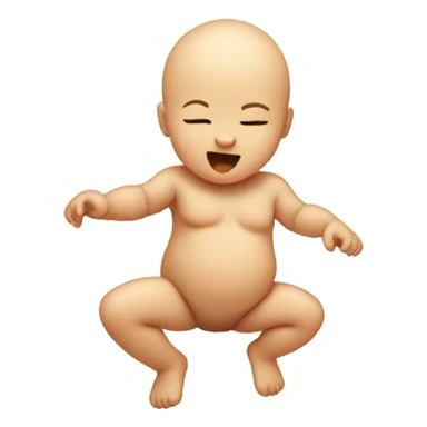 Infant in womb dancing  sticker